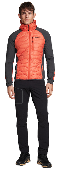 Куртка мужская Peak Performance Argon Hybrid Hood Zeal Orange - Фото 5 большая