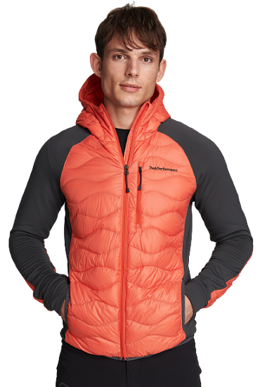 Куртка мужская Peak Performance Argon Hybrid Hood Zeal Orange - Фото 6 большая