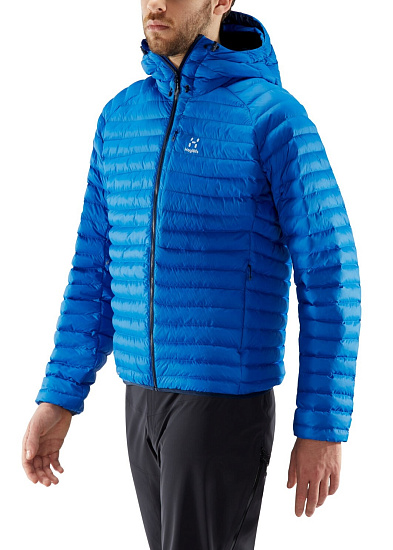 Куртка мужская Haglofs Essens Mimic Hood Storm Blue/Tarn Blue - Фото 3 большая