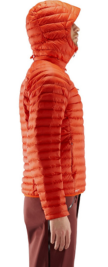 Куртка мужская Haglofs Essens Mimic Hood Habanero/Maroon Red - Фото 4 большая