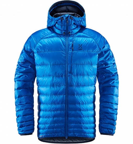 Куртка мужская Haglofs Essens Down Hood Storm Blue/Tarn Blue - Фото 1 большая