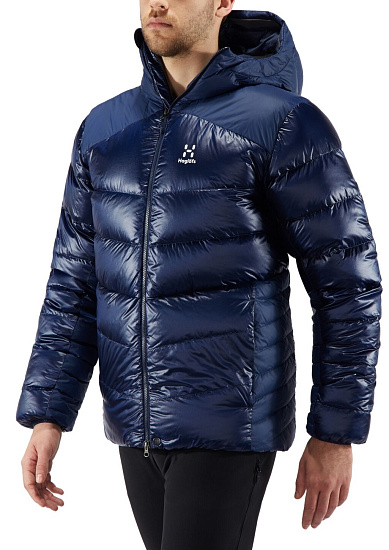Куртка мужская Haglofs Mojo Down Hood Tarn Blue - Фото 3 большая