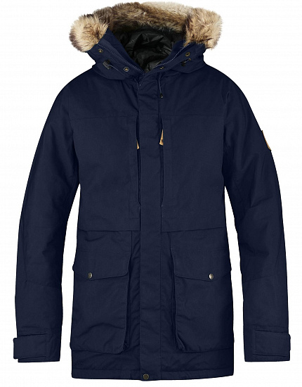 Куртка мужская Fjallraven Barents Parka Dark Navy - Фото 1 большая