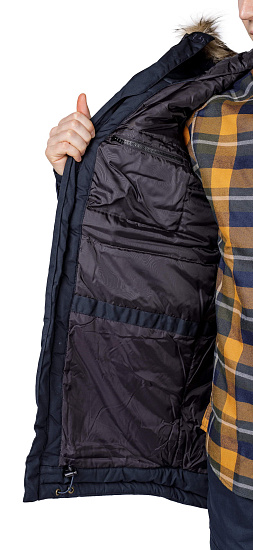 Куртка мужская Fjallraven Barents Parka Dark Navy - Фото 2 большая