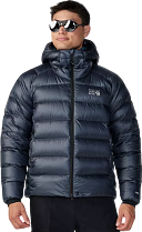 Куртка мужская Mountain Hardwear Phantom Alpine Down Hooded Blue Slate