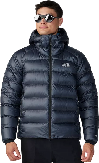 Куртка мужская Mountain Hardwear Phantom Alpine Down Hooded Blue Slate - Фото 1 большая