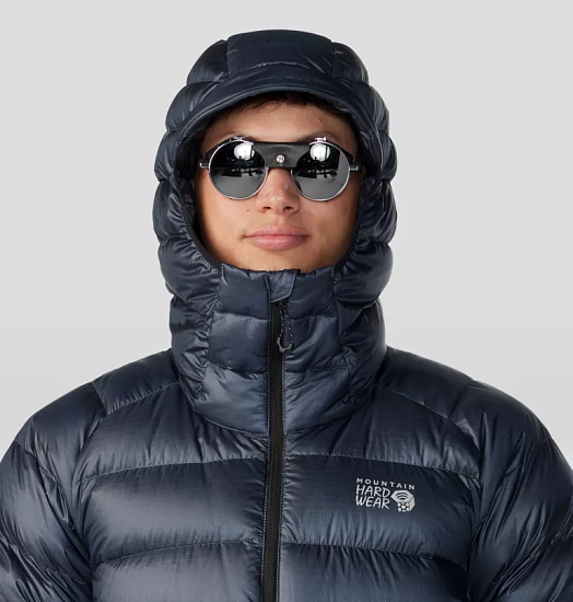 Куртка мужская Mountain Hardwear Phantom Alpine Down Hooded Blue Slate - Фото 4 большая