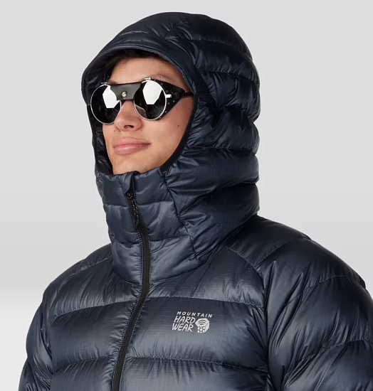 Куртка мужская Mountain Hardwear Phantom Alpine Down Hooded Blue Slate - Фото 5 большая