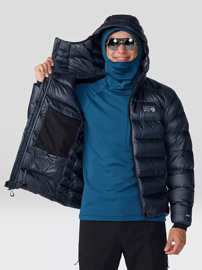 Куртка мужская Mountain Hardwear Phantom Alpine Down Hooded Blue Slate - Фото 7 большая