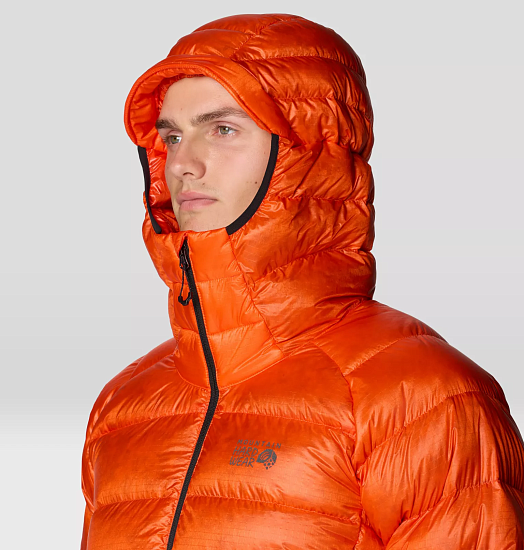 Куртка мужская Mountain Hardwear Phantom Alpine Down Hooded State Orange - Фото 5 большая