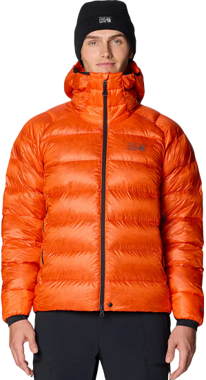 Куртка мужская Mountain Hardwear Phantom Alpine Down Hooded State Orange - Фото 3 большая