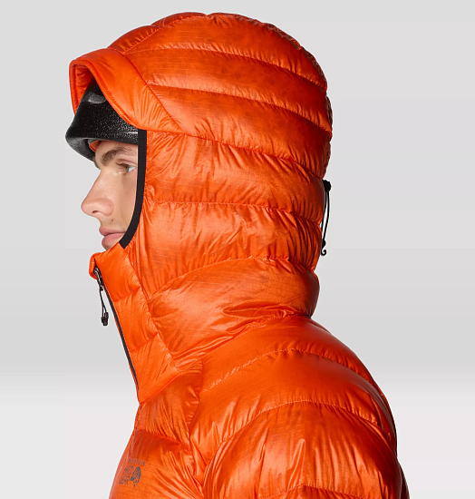 Куртка мужская Mountain Hardwear Phantom Alpine Down Hooded State Orange - Фото 8 большая