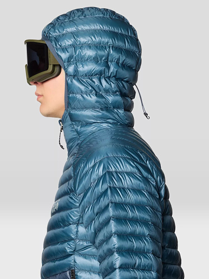 Куртка мужская Mountain Hardwear Ghost Whisperer Hoody Adriatic Blue - Фото 5 большая