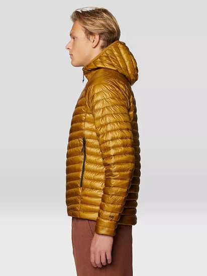 Куртка мужская Mountain Hardwear Ghost Whisperer Hoody Olive Gold - Фото 4 большая
