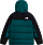 Куртка детская The North Face Himalayan Down Short Parka Pacific Teal - Фото 2 малая
