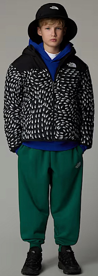 Куртка детская The North Face Reversible Shasta F/Z Hooded TNF Black Vector Field Print - Фото 6 большая