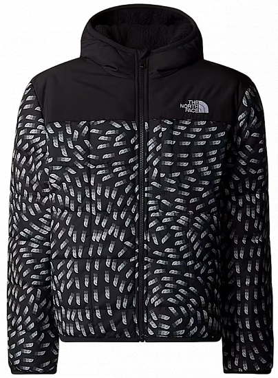 Куртка детская The North Face Reversible Shasta F/Z Hooded TNF Black Vector Field Print - Фото 1 большая