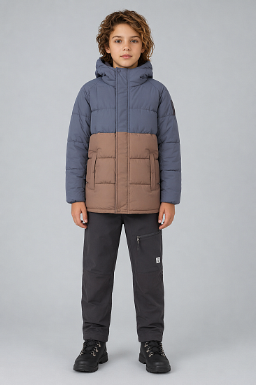 Куртка детская Color Kids Jr. Puffer Box Stormy Weather - Фото 4 большая