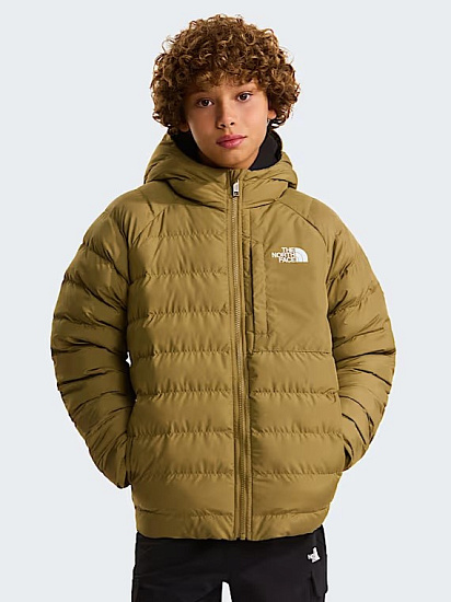 Куртка детская The North Face Reversible Perrito Hooded Cedar/New Taupe Green - Фото 4 большая