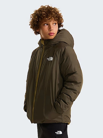 Куртка детская The North Face Reversible Perrito Hooded Cedar/New Taupe Green - Фото 7 большая