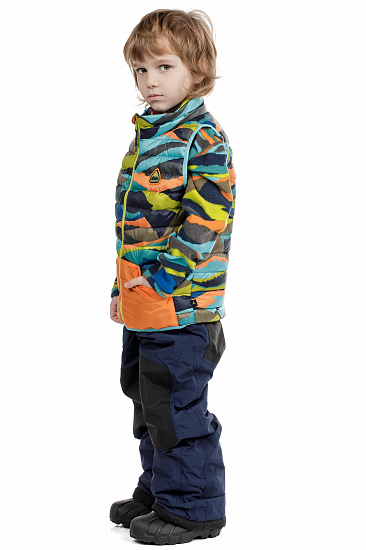 Жилет детский Burton Toddlers Evergreen Insulator Summit Stripe - Фото 3 большая