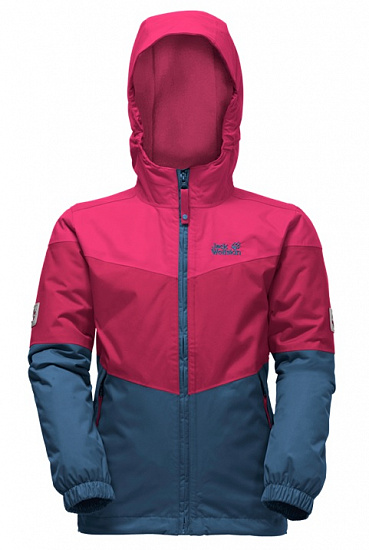 Куртка детская Jack Wolfskin Penguin Island Azalea Red - Фото 3 большая