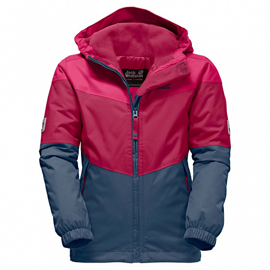Куртка детская Jack Wolfskin Penguin Island Azalea Red - Фото 5 большая