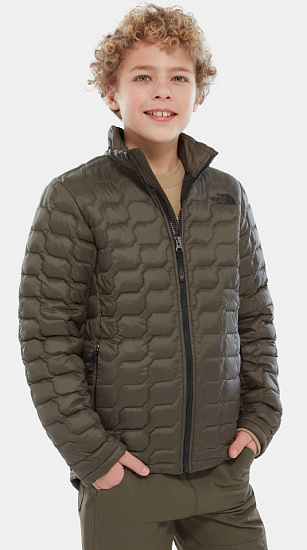 Куртка детская The North Face Thermoball Full Zip Taupe Green - Фото 3 большая