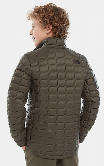 Куртка детская The North Face Thermoball Full Zip Taupe Green - Фото 4 большая