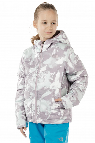 Куртка детская The North Face Reversible Perrito Ashen Purple Mtn Scape Print - Фото 6 большая