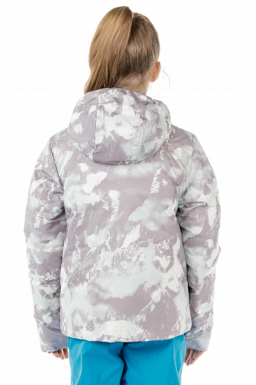 Куртка детская The North Face Reversible Perrito Ashen Purple Mtn Scape Print - Фото 7 большая