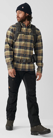 Рубашка мужская Fjallraven Singi Heavy Flannel Super Grey/Stone Grey - Фото 4 большая