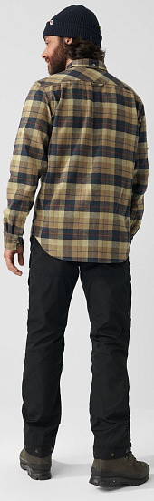 Рубашка мужская Fjallraven Singi Heavy Flannel Super Grey/Stone Grey - Фото 5 большая