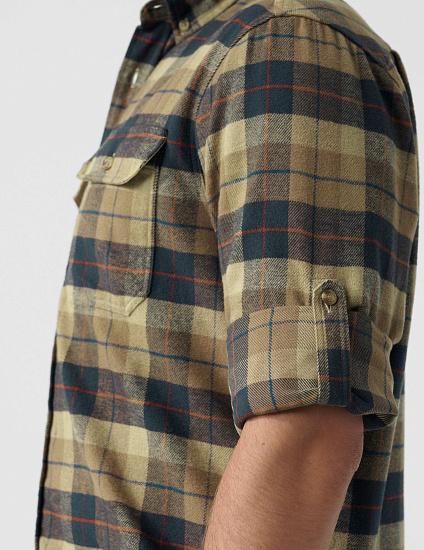 Рубашка мужская Fjallraven Singi Heavy Flannel Super Grey/Stone Grey - Фото 6 большая