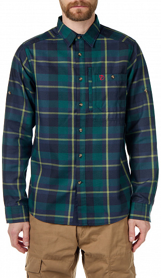 Рубашка мужская Fjallraven Fjallglim Arctic Green-Navy - Фото 1 большая