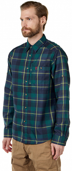 Рубашка мужская Fjallraven Fjallglim Arctic Green-Navy - Фото 3 большая
