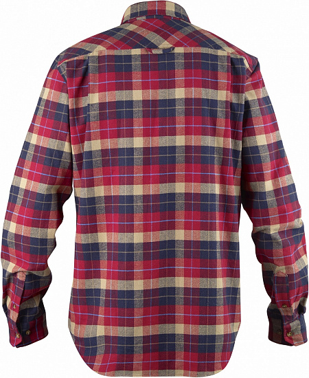 Рубашка мужская Fjallraven Singi Heavy Flannel Deep Red - Фото 2 большая