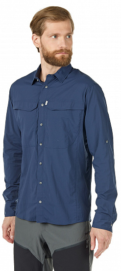 Рубашка мужская Haglofs Salo LS Tarn Blue - Фото 3 большая
