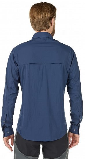 Рубашка мужская Haglofs Salo LS Tarn Blue - Фото 4 большая