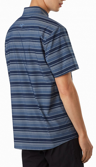 Рубашка мужская Arcteryx Brohm Striped SS Limitless Depth - Фото 3 большая