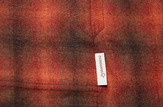 Рубашка мужская Norrona Tamok Wool Rooibos Tea - Фото 3 большая