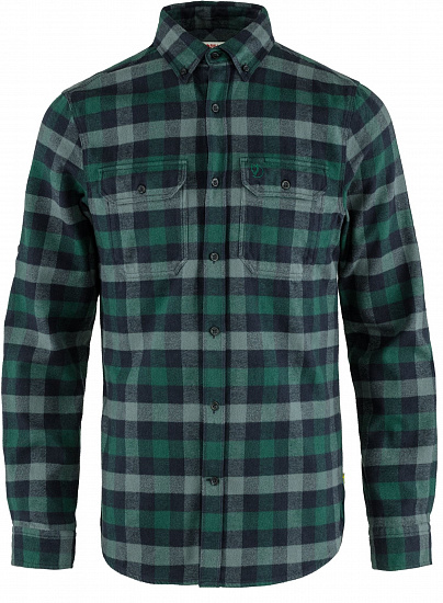 Рубашка мужская Fjallraven Skog Arctic Green-Dark Navy - Фото 1 большая