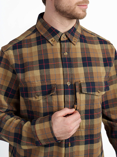 Рубашка мужская Fjallraven Värmland Dark Sand/Dark Navy - Фото 8 большая