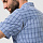 Рубашка мужская Jack Wolfskin Rays Stretch Vent Shirt Blue Checks - Фото 5 малая