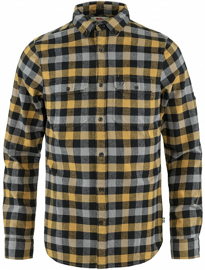 Рубашка мужская Fjallraven Skog Buckwheat Brown/Black - Фото 1 большая