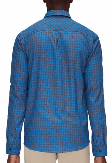 Рубашка мужская Mammut Winter LS Ice/Marine - Фото 4 большая