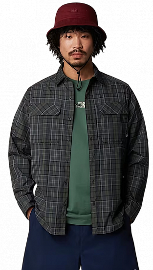 Рубашка мужская The North Face Sequoia Plaid Asphalt Grey/Ne - Фото 5 большая