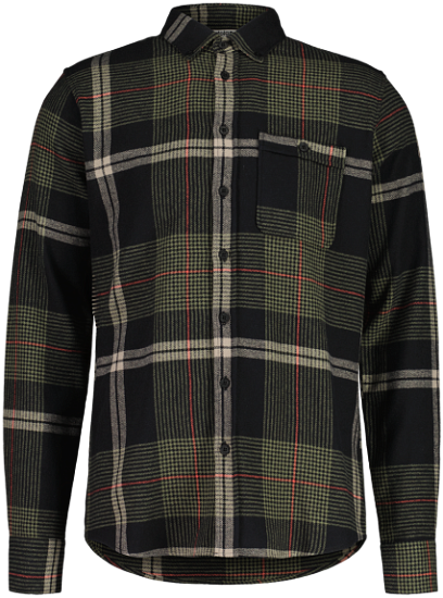 Рубашка мужская Maloja GlavaM Deep Black Multi - Фото 1 большая