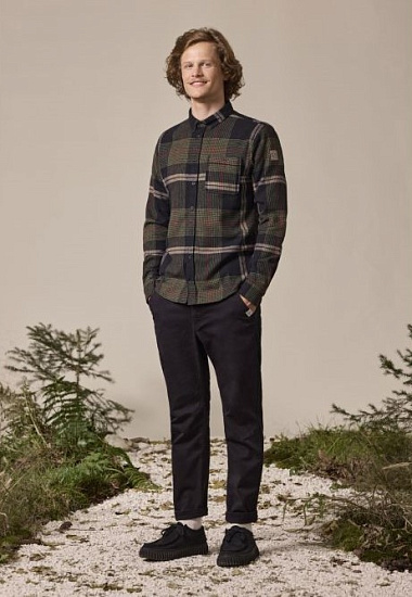 Рубашка мужская Maloja GlavaM Deep Black Multi - Фото 3 большая