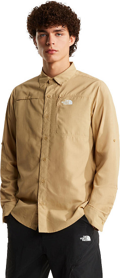 Рубашка мужская The North Face Sequoia LS Khaki Stone - Фото 3 большая